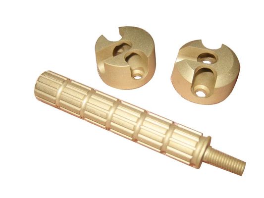 Good price Golden Copper Precision Machined Parts With Ra 0.8 Surface Finish online