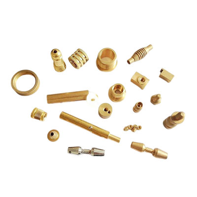 Good price High Conductivity Golden CNC Machined Precision Components Polished Finish 0.01mm Tolerance online